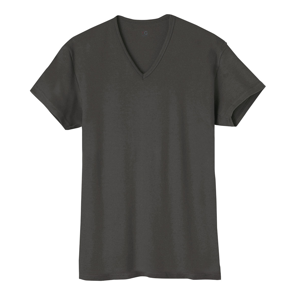 グンゼ GUNZE ワイジー YG ダブルホット Vネック 半袖 Tシャツ メンズ インナー あったか 保温(CGY-チャコールグレー-M)
