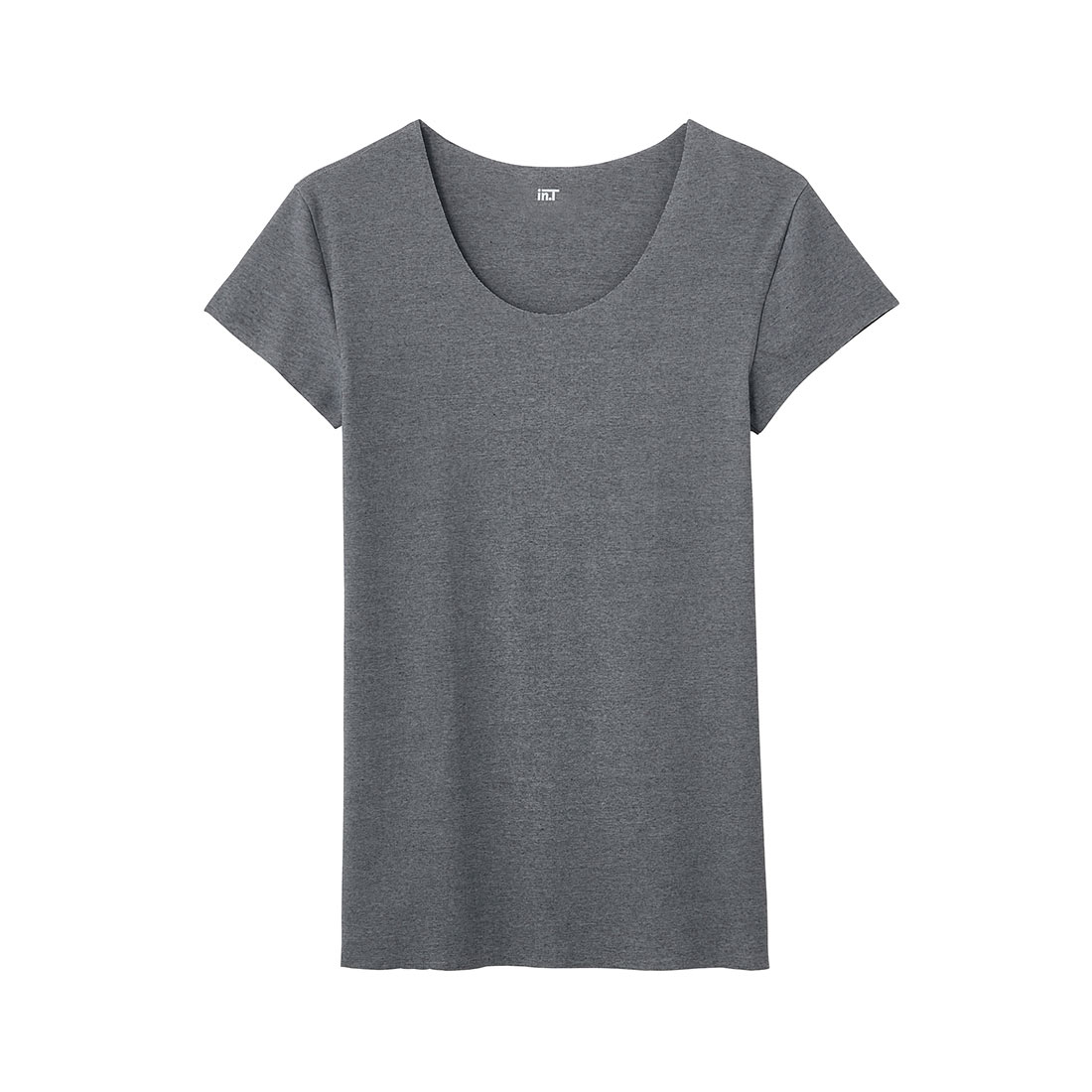グンゼ GUNZE ワイジー YG インティー in.T 半袖 Tシャツ カットオフ クルーネック 撥水加工 汗取りインナー 脇汗対策(BK-ブラック-M)