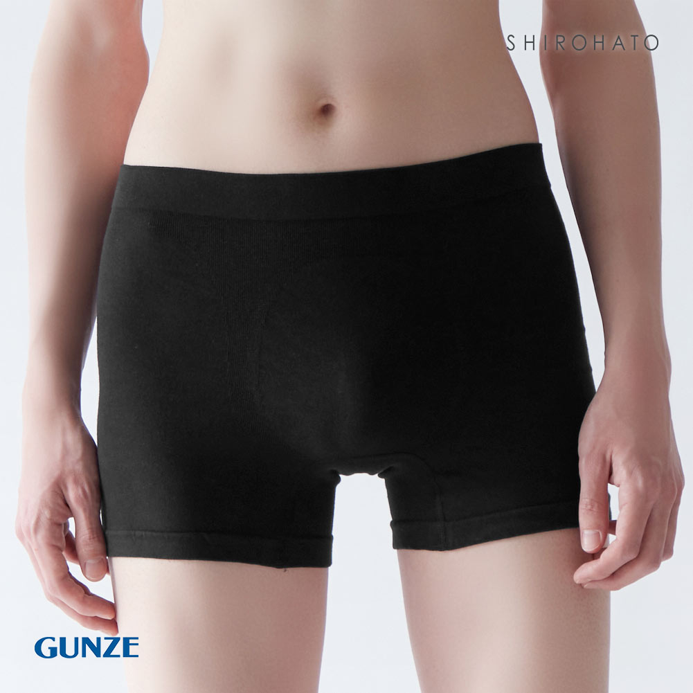 グンゼ GUNZE ワイジー YG ボクサーブリーフ メンズ 前とじ ぴったりめ シームレス 立体成型(BK-ブラック-M)