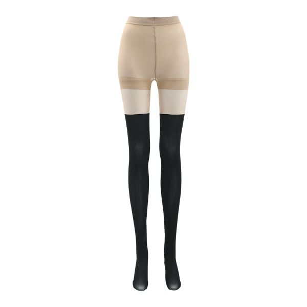 フリーフィット Free Fit ゆったりフェイクタイツ ニーハイに見えるタイツ 3L-8L 大きいサイズ 日本製