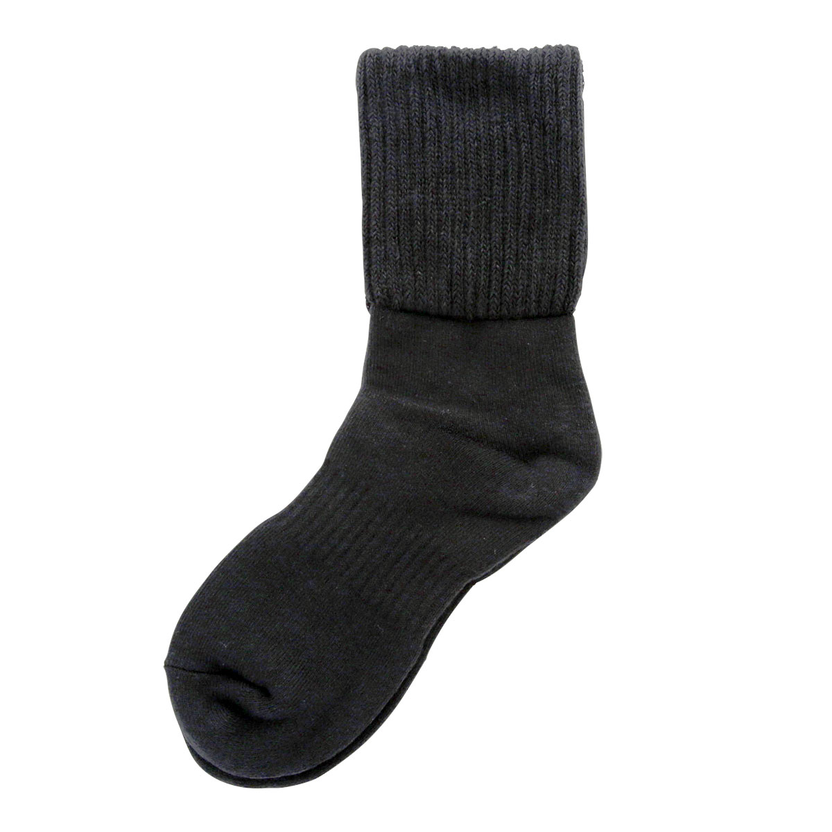 パイルソックス 靴下 ふんわり履き心地 もっちり ふかふか レディース 日本製(BK-ブラック-22-24cm)