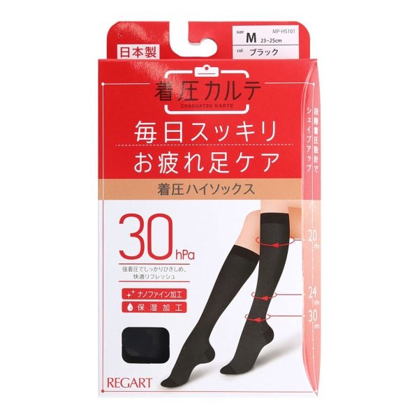 メディックピエド 着圧カルテ ハイソックス 靴下 保湿加工 抗菌防臭 日本製