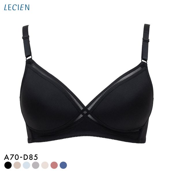ルシアン LECIEN グッドチョイス GOOD CHOICE ノンワイヤー ブラジャー ABC カップ裏メッシュ ワイヤレスブラ 夏 単品