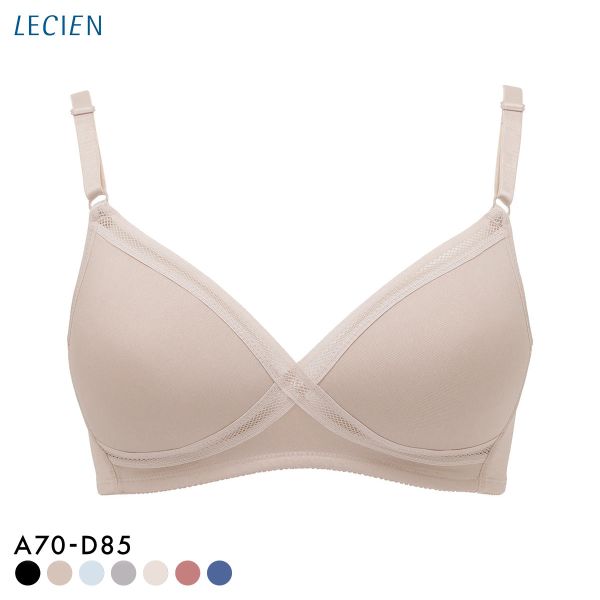 ルシアン LECIEN グッドチョイス GOOD CHOICE ノンワイヤー ブラジャー ABC カップ裏メッシュ ワイヤレスブラ 夏 単品