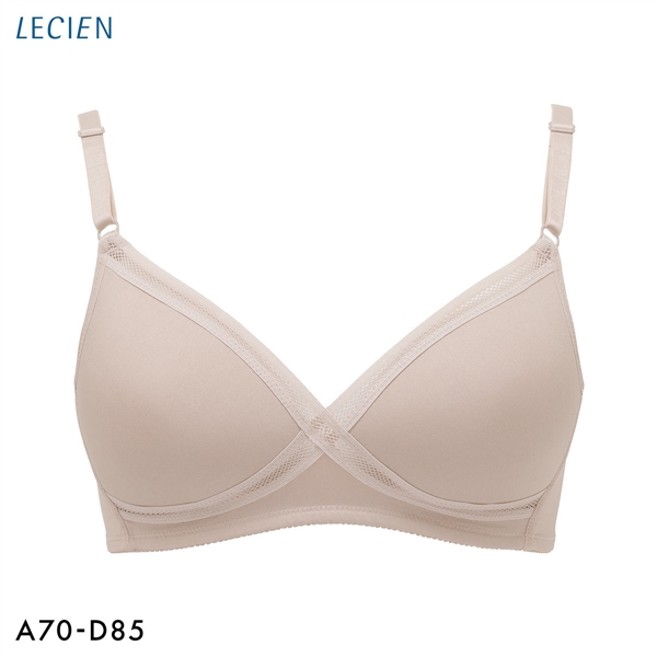 ルシアン LECIEN グッドチョイス GOOD CHOICE ノンワイヤー ブラジャー ABC カップ裏メッシュ ワイヤレスブラ クロスメッシュ 夏
