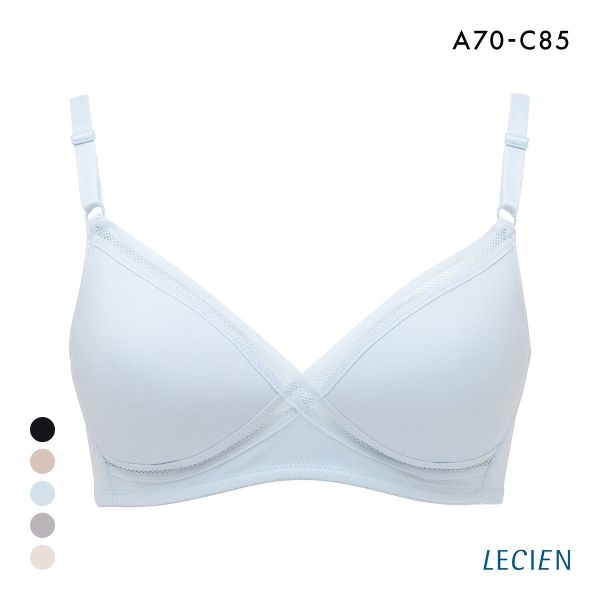 ルシアン LECIEN グッドチョイス GOOD CHOICE ノンワイヤー ブラジャー ABC カップ裏メッシュ ワイヤレスブラ 夏 単品