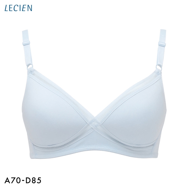 ルシアン LECIEN グッドチョイス GOOD CHOICE ノンワイヤー ブラジャー ABC カップ裏メッシュ ワイヤレスブラ クロスメッシュ 夏