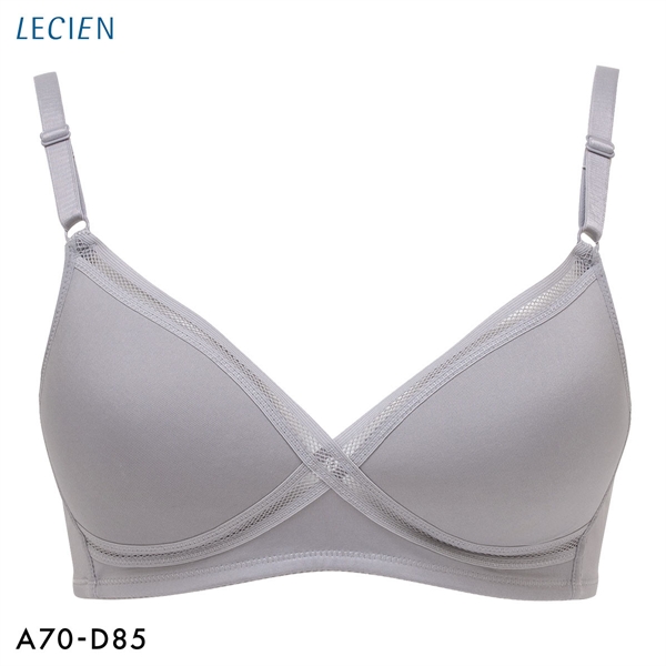 ルシアン LECIEN グッドチョイス GOOD CHOICE ノンワイヤー ブラジャー ABC カップ裏メッシュ ワイヤレスブラ クロスメッシュ 夏