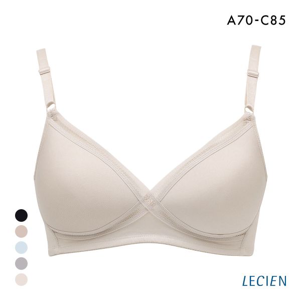 ルシアン LECIEN グッドチョイス GOOD CHOICE ノンワイヤー ブラジャー ABC カップ裏メッシュ ワイヤレスブラ 夏 単品