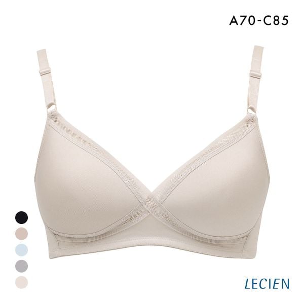 ルシアン LECIEN グッドチョイス GOOD CHOICE ノンワイヤー ブラジャー ABC カップ裏メッシュ ワイヤレスブラ 夏 単品