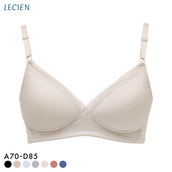 ルシアン LECIEN グッドチョイス GOOD CHOICE ノンワイヤー ブラジャー ABC カップ裏メッシュ ワイヤレスブラ 夏 単品