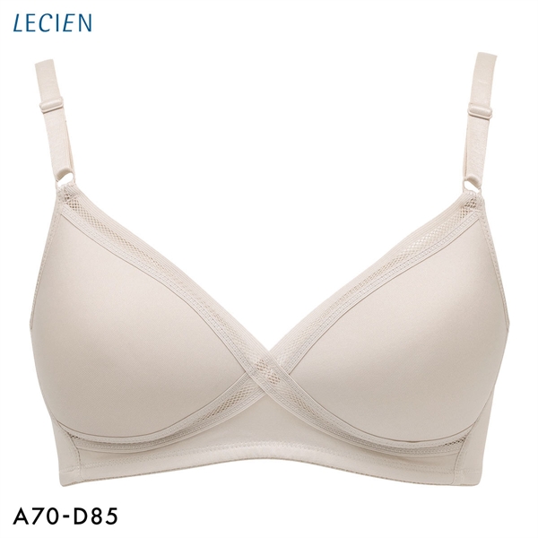 ルシアン LECIEN グッドチョイス GOOD CHOICE ノンワイヤー ブラジャー ABC カップ裏メッシュ ワイヤレスブラ クロスメッシュ 夏