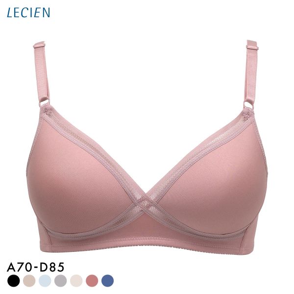 ルシアン LECIEN グッドチョイス GOOD CHOICE ノンワイヤー ブラジャー ABC カップ裏メッシュ ワイヤレスブラ 夏 単品