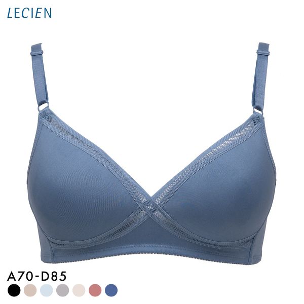 ルシアン LECIEN グッドチョイス GOOD CHOICE ノンワイヤー ブラジャー ABC カップ裏メッシュ ワイヤレスブラ 夏 単品