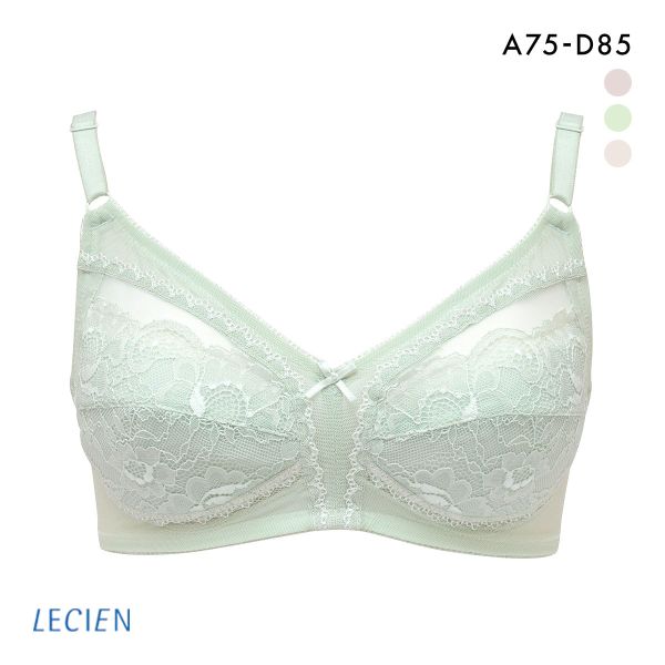 ルシアン LECIEN グッドチョイス GOOD CHOICE メッシュテープ使い 楽々フルカップ ノンワイヤー ABCD ブラジャー 単品