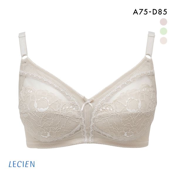 ルシアン LECIEN グッドチョイス GOOD CHOICE メッシュテープ使い 楽々フルカップ ノンワイヤー ABCD ブラジャー 単品
