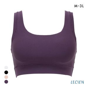 ルシアン LECIEN わたしサイズにのびてピタっ マジカルフィット ハーフトップ ブラジャー M-L LL-3L 単品 ノンワイヤー