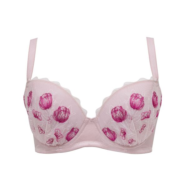 ルシアン LECIEN 大きめバスト専用 しっかり支えてすっきり脇寄せ 4/5カップ ブラジャー EFG 脇高 脇肉 大きいサイズ 単品