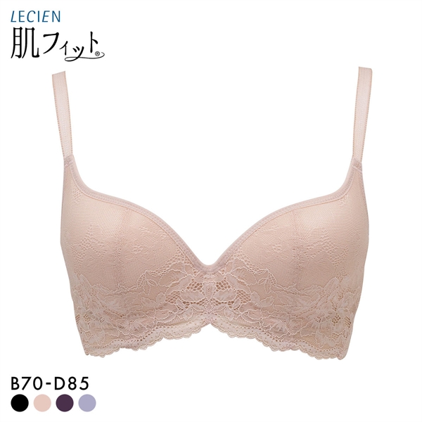 ルシアン LECIEN 肌フィット ブラジャ－ 楽ワイヤー 肌にとけこむフィット感 超ソフトワイヤー モールドブラ 単品