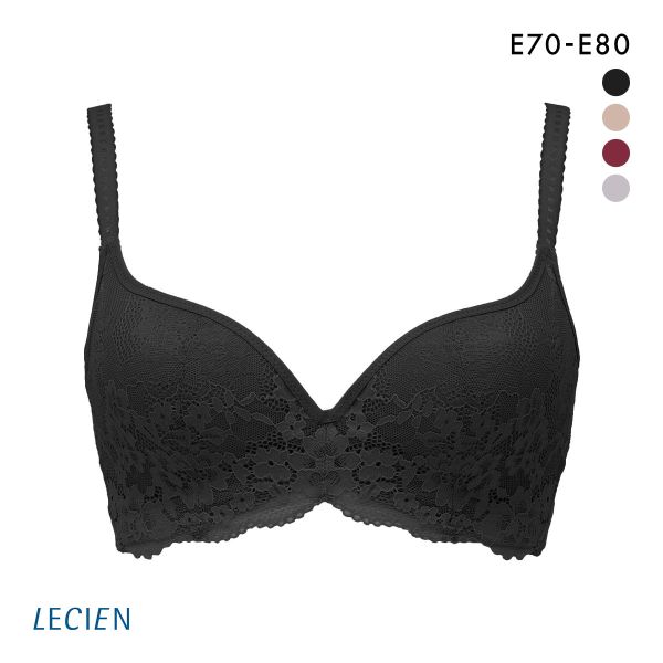 ルシアン LECIEN 肌フィット ブラジャ－ 楽ワイヤー 肌にとけこむフィット感 超ソフトワイヤー モールドブラ Eカップ 大きいサイズ