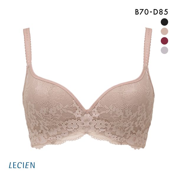 ルシアン LECIEN 肌フィット ブラジャ－ 楽ワイヤー 肌にとけこむフィット感 超ソフトワイヤー モールドブラ