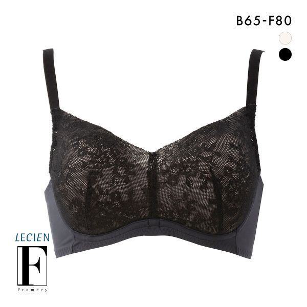ルシアン Frameey 骨格ナチュラルタイプ ブラ 3/4カップ ブラジャー BCDEF 脇肉 脇高 LECIEN フレーミー