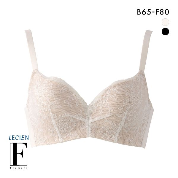 ルシアン Frameey 骨格ウェーブタイプ ブラ 3/4カップ ブラジャー BCDEF 脇肉 脇高 LECIEN フレーミー