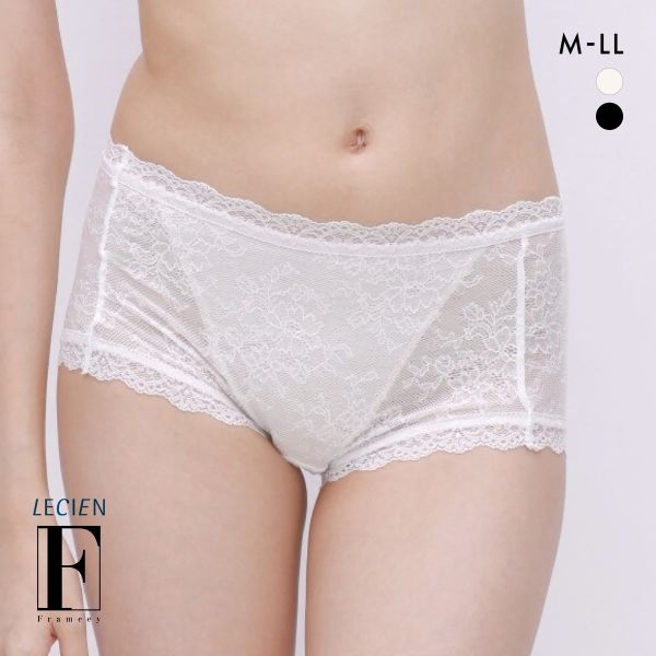 ルシアン Frameey 骨格ブラ ボーイズ ペアショーツ 総レース M L LL LECIEN フレーミー