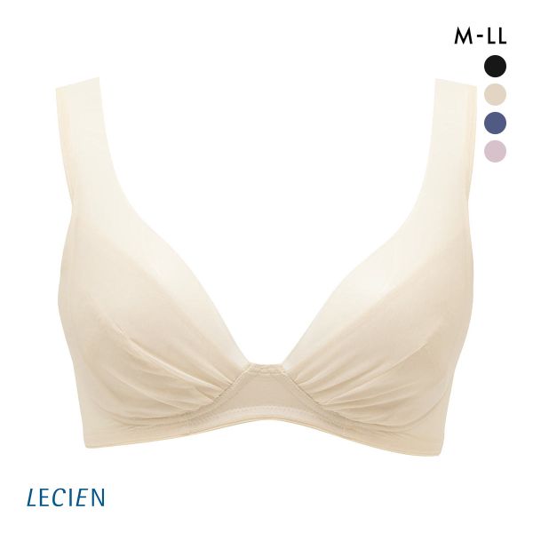 ルシアン LECIEN とにかく軽くて肩らくちん 4/5カップ ノンワイヤー ブラジャー M L LL 単品