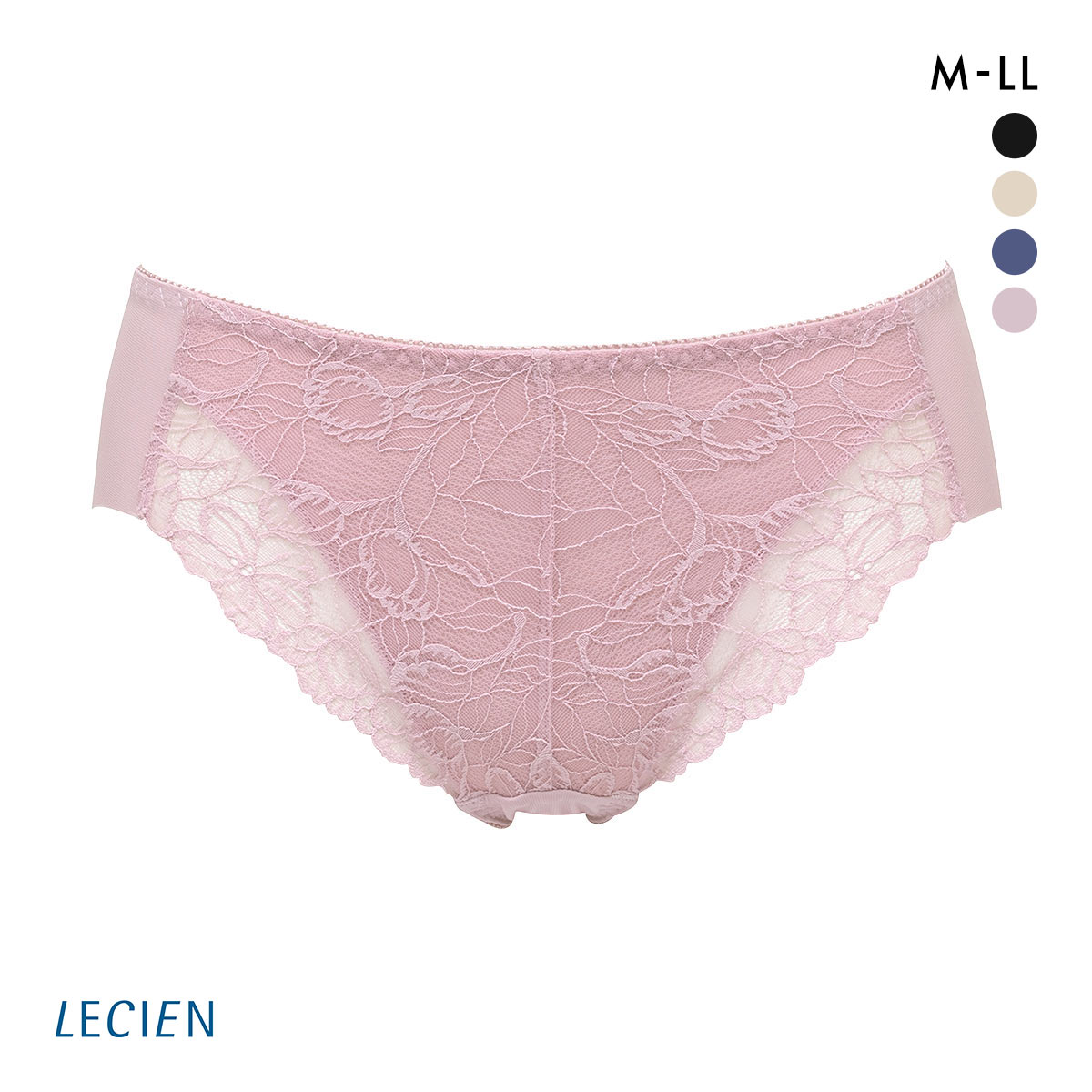 ルシアン LECIEN ショーツ スタンダード 上半身のお悩み解決 ノンワイヤーブラペア ノーマル M L LL 単品(RO-ローズ-M)