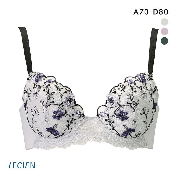 ルシアン LECIEN ふんわりUPブラ 3/4カップ ブラジャー ABCD バストアップ リフトアップ カップリフト 単品