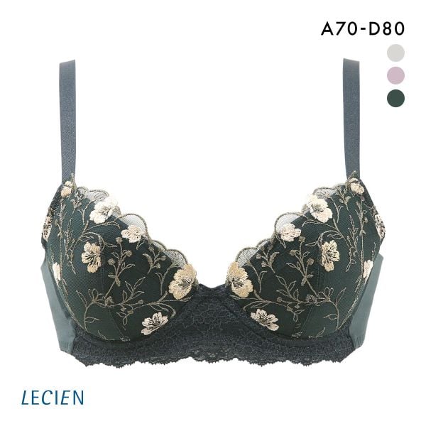 ルシアン LECIEN ふんわりUPブラ 3/4カップ ブラジャー ABCD バストアップ リフトアップ カップリフト 単品