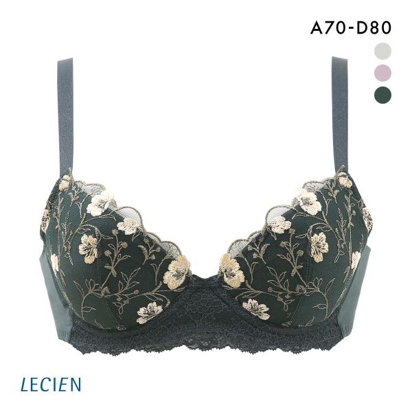 ルシアン LECIEN ふんわりUPブラ 3/4カップ ブラジャー ABCD バストアップ リフトアップ カップリフト 単品