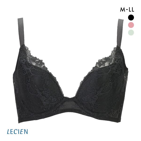 ルシアン メイクキープブラ ノンワイヤー ブラジャー 3/4カップ ワイヤレスブラ LECIEN  MAKE KEEP