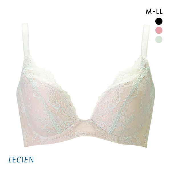 ルシアン メイクキープブラ ノンワイヤー ブラジャー 3/4カップ ワイヤレスブラ LECIEN  MAKE KEEP