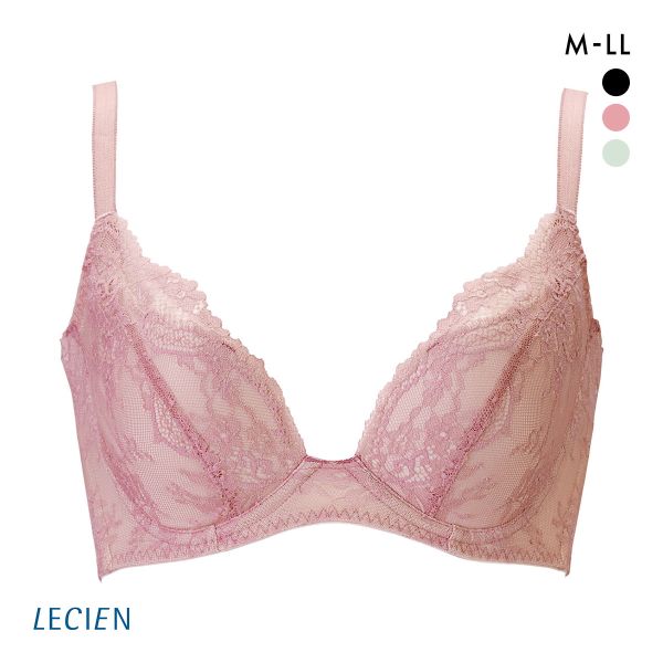 ルシアン メイクキープブラ ノンワイヤー ブラジャー 3/4カップ ワイヤレスブラ LECIEN  MAKE KEEP