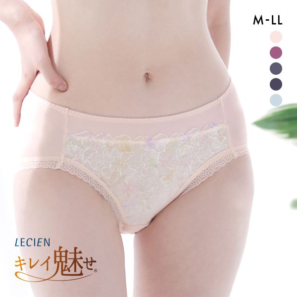 ルシアン キレイ魅せ 脇やせメイクブラ ペアショーツ スタンダード M L LL  履きこみ丈深め LECIEN