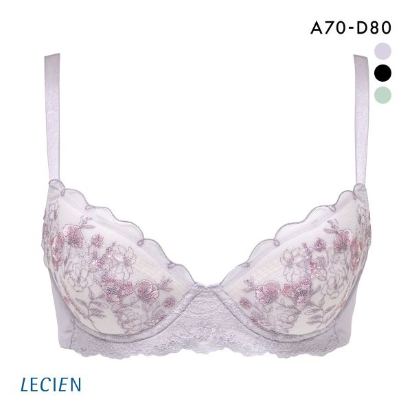 ルシアン ふんわりUPブラ 3/4カップ ブラジャー ABCD バストアップ リフトアップ カップリフト LECIEN