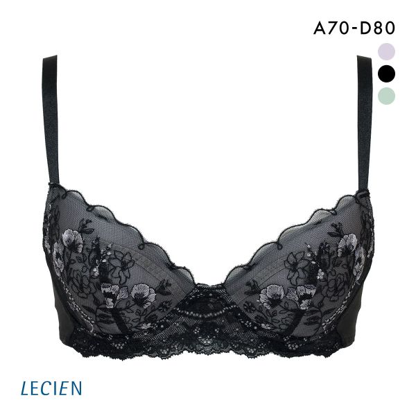 ルシアン ふんわりUPブラ 3/4カップ ブラジャー ABCD バストアップ リフトアップ カップリフト LECIEN