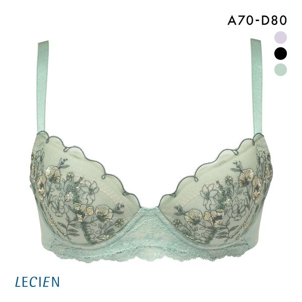 ルシアン ふんわりUPブラ 3/4カップ ブラジャー ABCD バストアップ リフトアップ カップリフト LECIEN