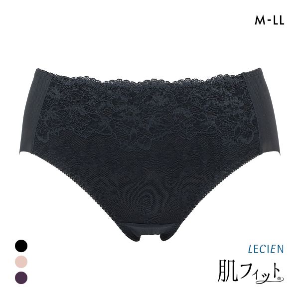 ルシアン LECIEN 肌フィット ショーツ はき込み深め スタンダード ノーマル 楽ワイヤー 肌にとけこむフィット感 M L LL 大きいサイズ