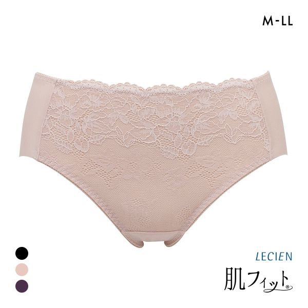 ルシアン LECIEN 肌フィット ショーツ はき込み深め スタンダード ノーマル 楽ワイヤー 肌にとけこむフィット感 M L LL 大きいサイズ
