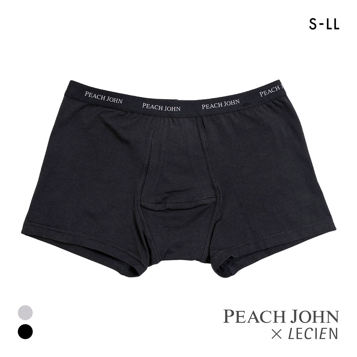 ルシアン PEACH JOHN×LECIEN メンズショーツ ボクサーパンツ ピーチジョン ティーン PJ(BK-ブラック-S)