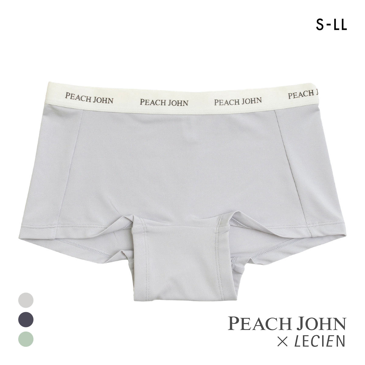 ルシアン PEACH JOHN×LECIEN ボーイレングスショーツ ペアショーツ SPORTSタイプ LECIEN ティーン ピーチジョン PJ パンツ(GY-グレー-S)