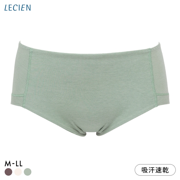 ルシアン LECIEN menca. ショーツ スタンダード M L LL 単品 綿混 コットンブレンド