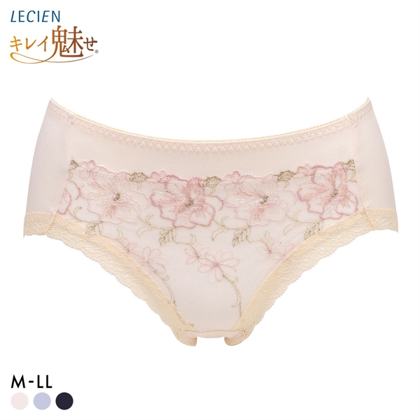 ルシアン キレイ魅せ 脇やせメイクブラ ペアショーツ スタンダード M L LL 大きいサイズ 履きこみ丈深め LECIEN