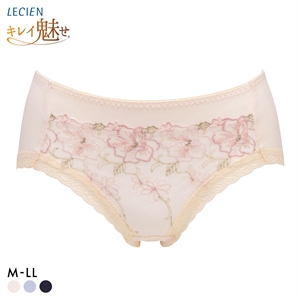 ルシアン キレイ魅せ 脇やせメイクブラ ペアショーツ スタンダード M L LL 大きいサイズ 履きこみ丈深め LECIEN