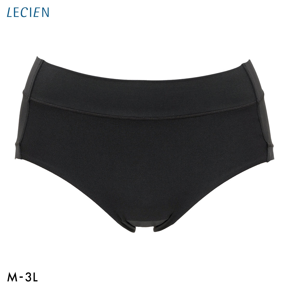 ルシアン 魔法みたいにピタっとフィット ショーツ マジカルフィット レディース  ペアショーツ 1分丈 M-L LL-3L 単品 LECIEN(BK-ブラック-M-L)