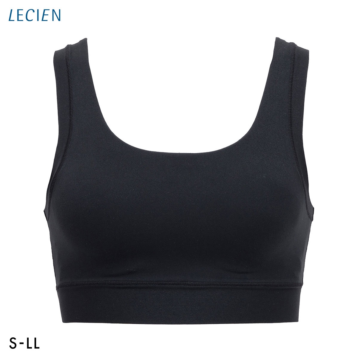 ルシアン マジカルフィット ジュニア ハーフトップ シンプルタイプ リラックス オフタイム ファーストブラ S-M L-LL ノンワイヤー LECIEN(BK-ブラック-S-M)