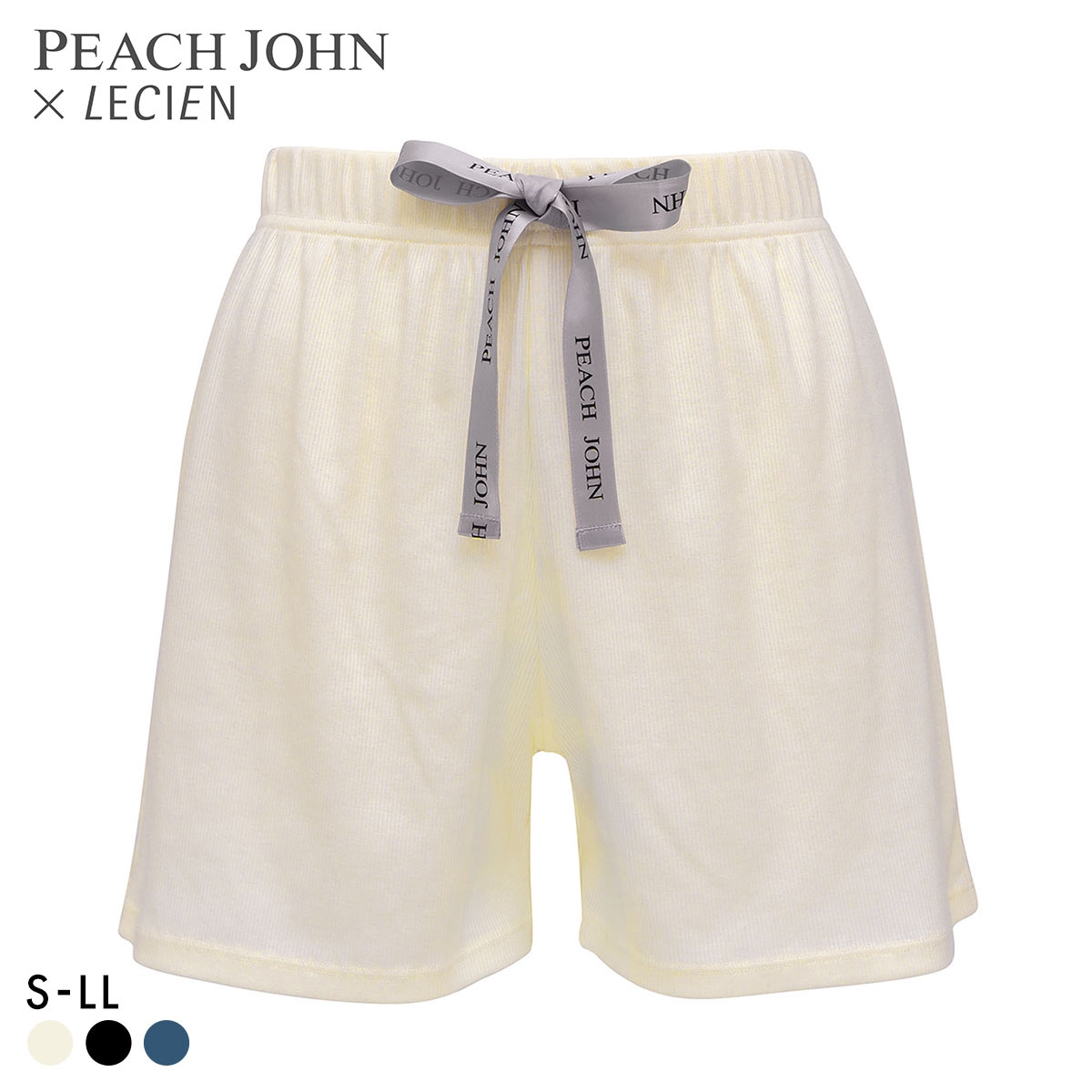 ルシアン PEACH JOHN×LECIEN ルームパンツ ショートパンツ NEW BASICタイプ LECIEN ティーン 部屋着 ピーチジョン コラボ PJ パンツ(IV-アイボリー-S)